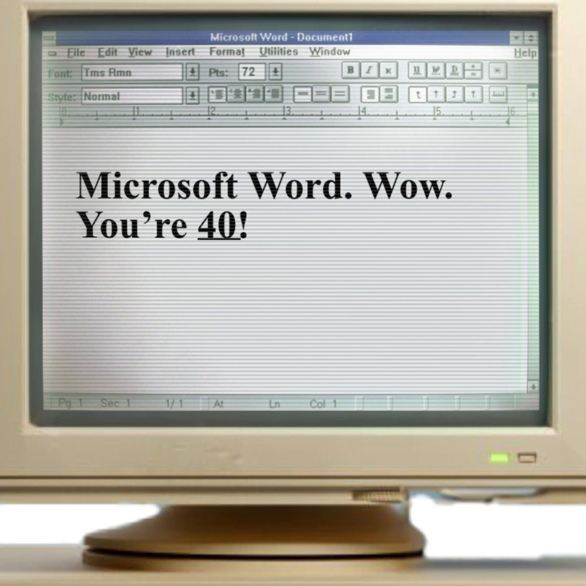 Happy 40th Birthday to everyone’s favorite, Microsoft Word!