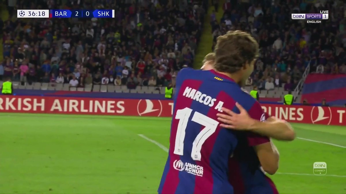 Goal! Barcelona have doubled their advantage. Fermín López cracks a shot off the post and into the goal. What a finish! #beINUCL #UCL