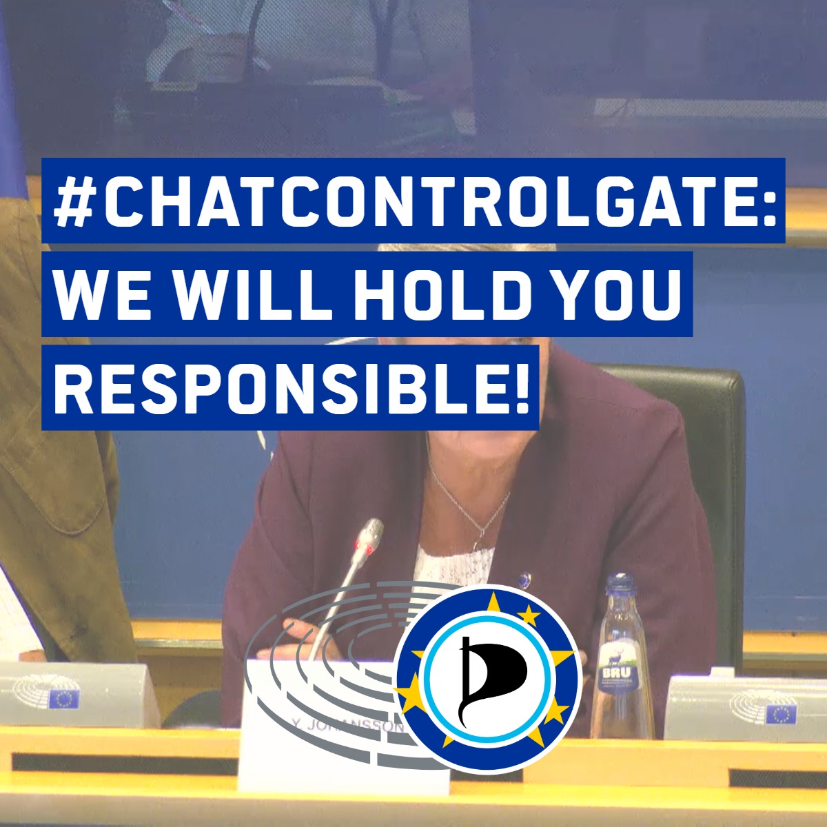 🇩🇪 #Chatkontrolle: Wir werden Big Sister Ylva Johansson für ihre #ChatControlGate-Machenschaften zur Verantwortung ziehen und lassen eine Klage prüfen. Das habe ich ihr heute ins Gesicht gesagt. Mehr: