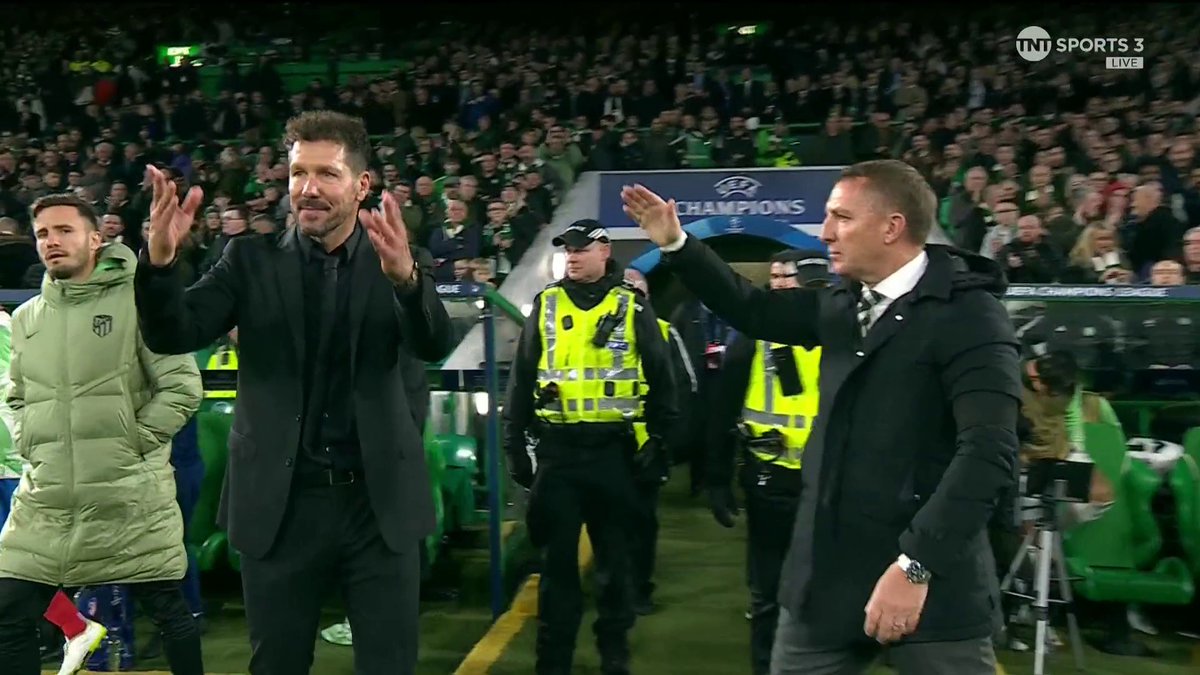 Celtic pick up their first #UCL point of the season against Atléico Madrid, and Diego Simeone wasn't sticking around to shake hands afterwards 👀