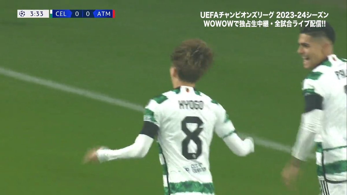 ／ #古橋亨梧 が #UCL 2試合連続ゴール⚽️ ＼ 🏴󠁧󠁢󠁳󠁣󠁴󠁿セルティックの古橋が名手オブラクの牙城を破る一撃を決めた🔥 抜群のオフサボールで味方からのパスを引き出すと、最後はGKの位置を見て冷静にシュートを浮かせた👏 🆚🏴󠁧󠁢󠁳󠁣󠁴󠁿セルティック vs A・マドリード🇪🇸 🔽アーカイブ配信