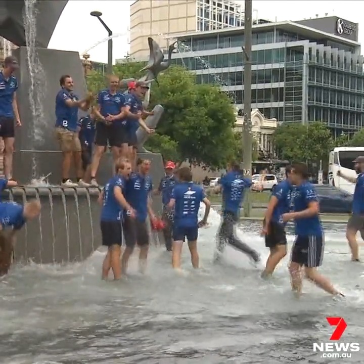 There have been wild celebrations in Victoria Square as Belgian team Innoptus Solar Team took out the Bridgestone World Solar Challenge title, completing the 3,000km outback race from Darwin to Adelaide in under five days. Details in 7NEWS Adelaide at 6pm | #7NEWS