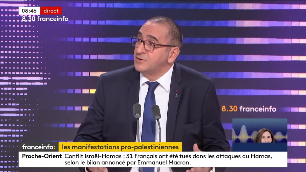 🔴 La France, seul pays à interdire les manifestations pro-Palestine : un problème de maintien de l’ordre ? ➡️ "Ce n’est pas une question de maintien de l’ordre. Le critère est immatériel, il est moral”, défend Laurent Nunez. #8h30franceinfo