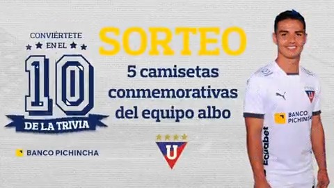 🚨 #ElDiezDeLaTrivia ya está aquí para entregar 5 camisetas únicas y de colección de LDU Oficial 🤍❤️ 1️⃣ Haz RT o Like. 2️⃣ Recibirás una notificación para responder las 4 preguntas. Demuestra cuánto sabes de los albos y entra en el SORTEO. ⚽