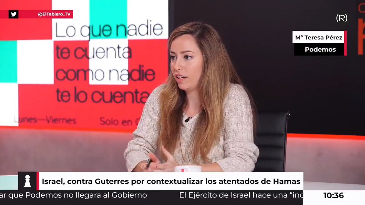 El Estado de Israel no puede seguir asesinando con impunidad mientras la comunidad internacional se queda callada, hay que: ➡️Cortar relaciones diplomáticas ➡️Establecer sanciones económicas ➡️Embargar armas ➡️Llevar a Netanyahu ante la Corte Penal Internacional 📹María Teresa Pérez