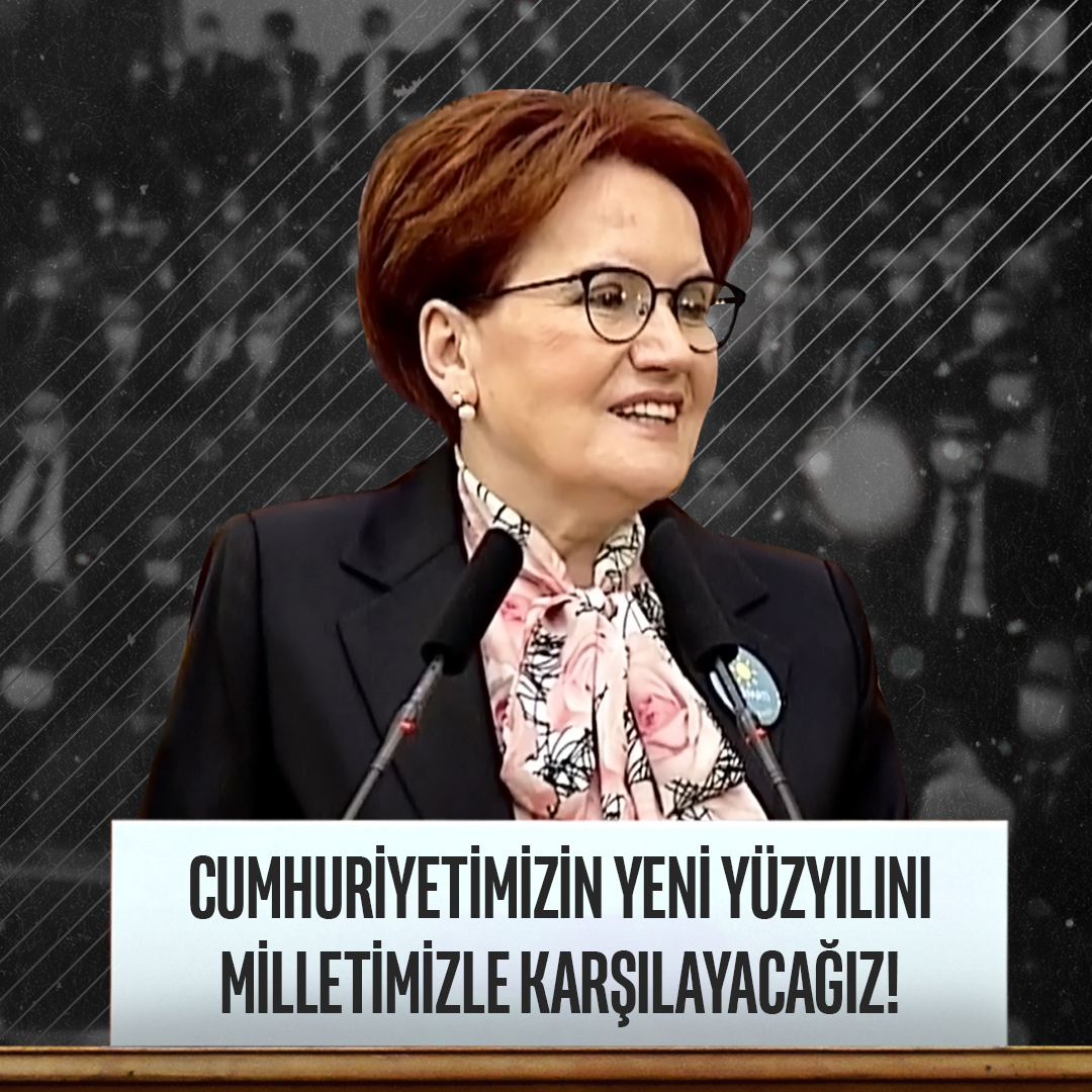 Hiç kimse kusura bakmasın! Biz, 28 Ekim’de hem İYİ Partimizin 6’ncı yaş gününü kutlayacağız; Hem de tüm gölgelemek isteyenlere rağmen Cumhuriyetimizin yeni yüzyılını elimizde al bayraklarımızla, milletimizle bir arada karşılayacağız!