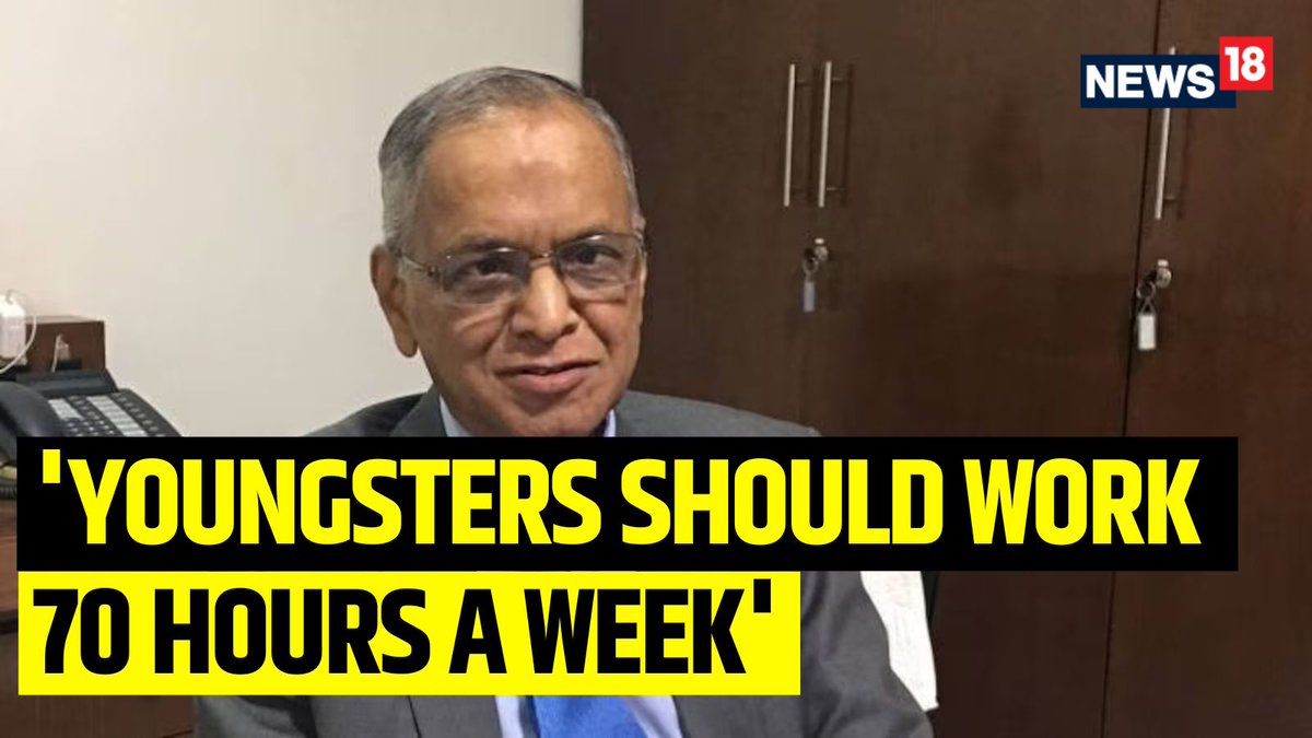 'Youngsters Should Work 70 Hours A Week': Infosys Founder Narayana Murthy #narayanmurthy #work #workforce ##TheRecord