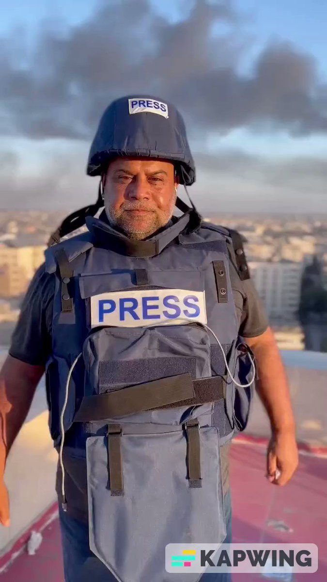 🇵🇸🇮🇱 Despite the fact that Al Jazeera reporter Wael Al-Dahdouh’s WHOLE FAMILY was murdered by an Israeli air strike — he is continuing to report on the TRUTH of ISRAELI TERRORISM. Follow (source)