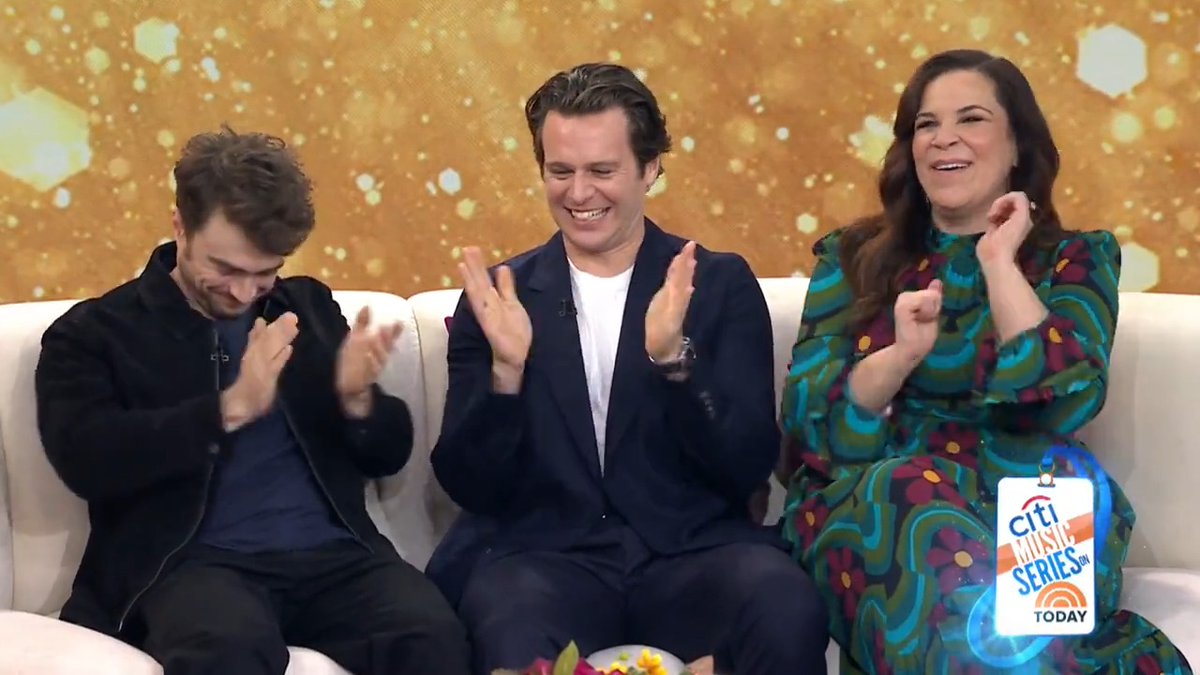 Broadway’s “Merrily We Roll Along” Merrily We Roll Along on Broadway stars Daniel Radcliffe, Lindsay Mendez and Jonathan Groff join Hoda &amp; Jenna to talk about their hit Broadway show and their off-stage friendship 🎶