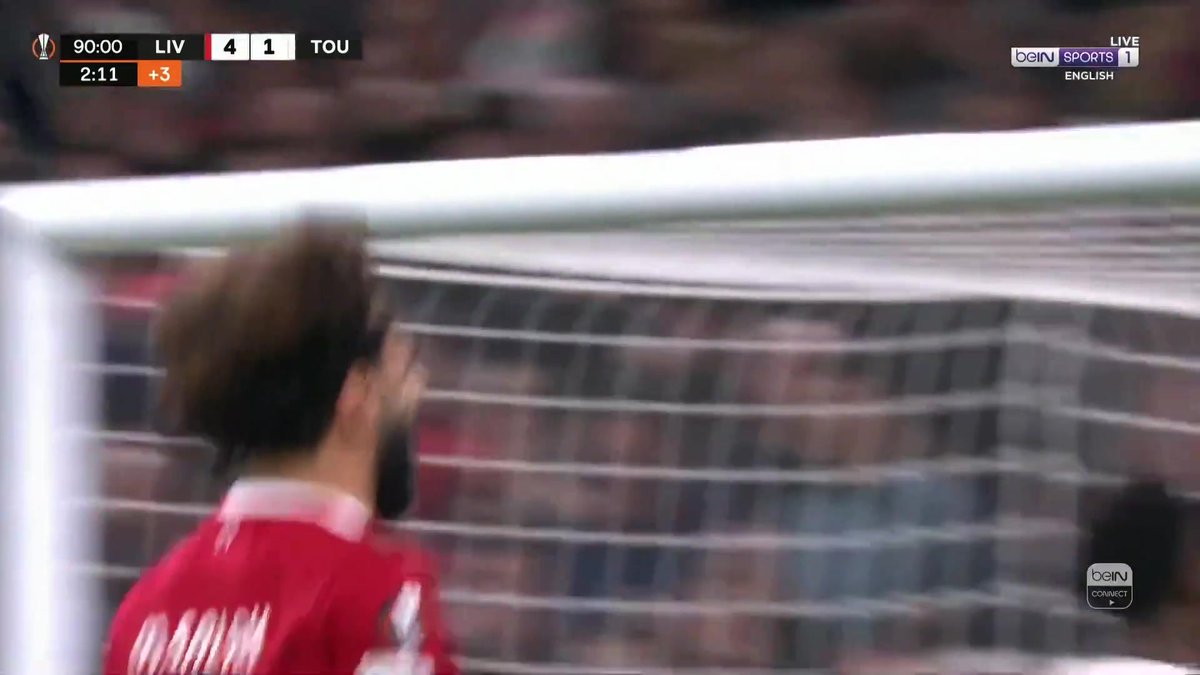 الملك المصري محمد صلاح يختتم خماسية ليفربول بهدف رائع في شباك تولوز 💥🤩