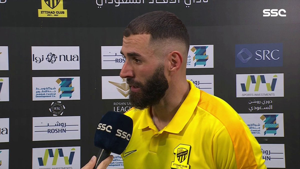 "نحن نستمد القوة منكم، اطلب دعمكم يا جمهورنا' 🙏 - حديث كريم بنزيما بعد مواجهة الحزم