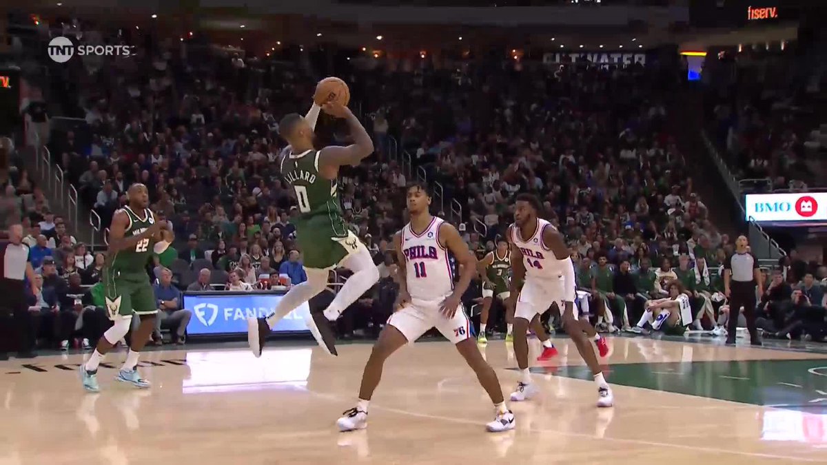 Damian Lillard's first three as a Buck leads to a four-point play 🔥 🎥 NBA on TNT