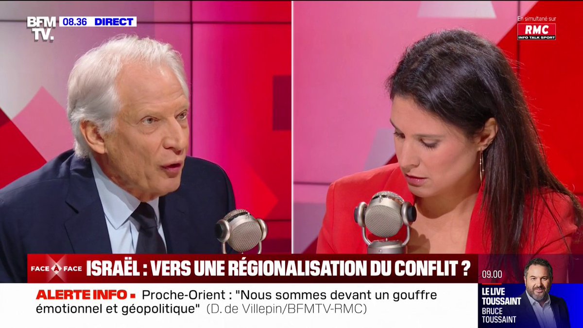 Dominique de Villepin (Dominique de Villepin) sur Israël: "Les Occidentaux doivent ouvrir les yeux sur l'ampleur du drame historique qui se joue devant nous"