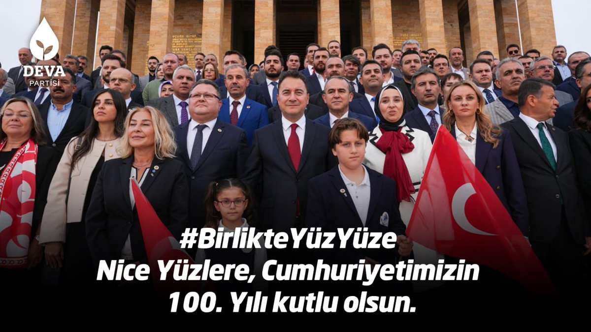 Kökümüzün derinliğinin idrakindeyiz. Geçmiş medeniyetlerimizden aldığımız güçle ve genç Cumhuriyetimizin birikimiyle yarınlara bakıyoruz. #BirlikteYüzYüze Nice Yüzlere, Cumhuriyetimizin 100. yılı kutlu olsun.