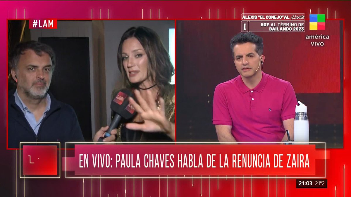 Paula Chaves: "La renuncia de Zaira me parece bien" PAULA #LAM
