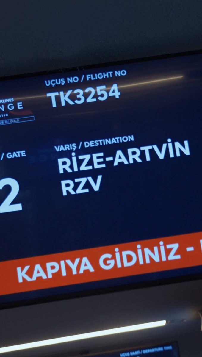 🎥 Rize yolculuğumuz başladı. 🛫 #RİZEvGS
