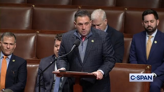 Whereas George Santos is going through some things today. Whereas he is due in federal court to answer for a superseding indictment. Whereas his colleagues in Congress have filed a motion to expel him.