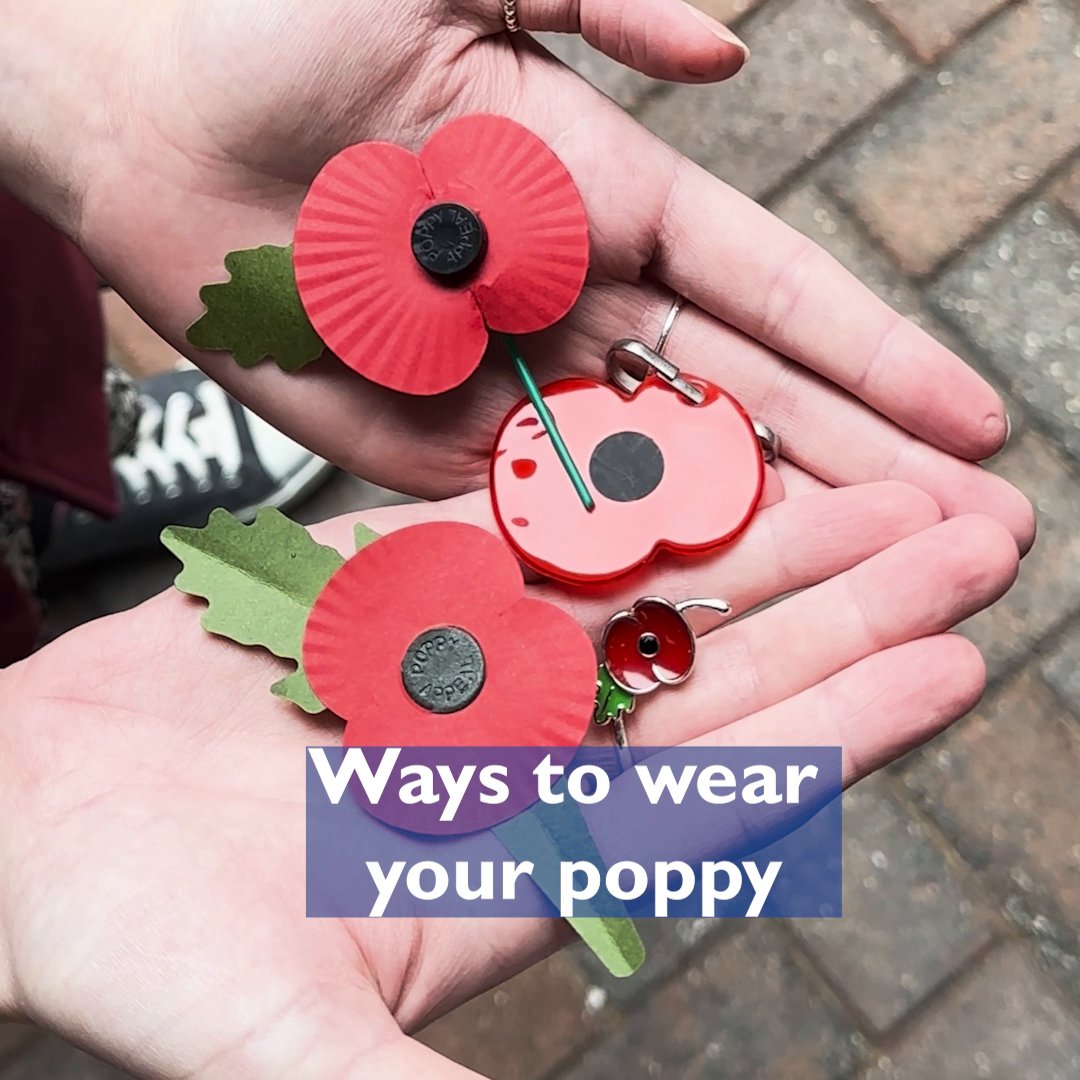 Wearing a poppy raises vital funds to support the Armed Forces community. Choose our new plastic-free poppy or stick with the existing poppy (while stocks last). Pins, brooches, and zipper poppies are also available. Support the RBL #PoppyAppeal ➡️
