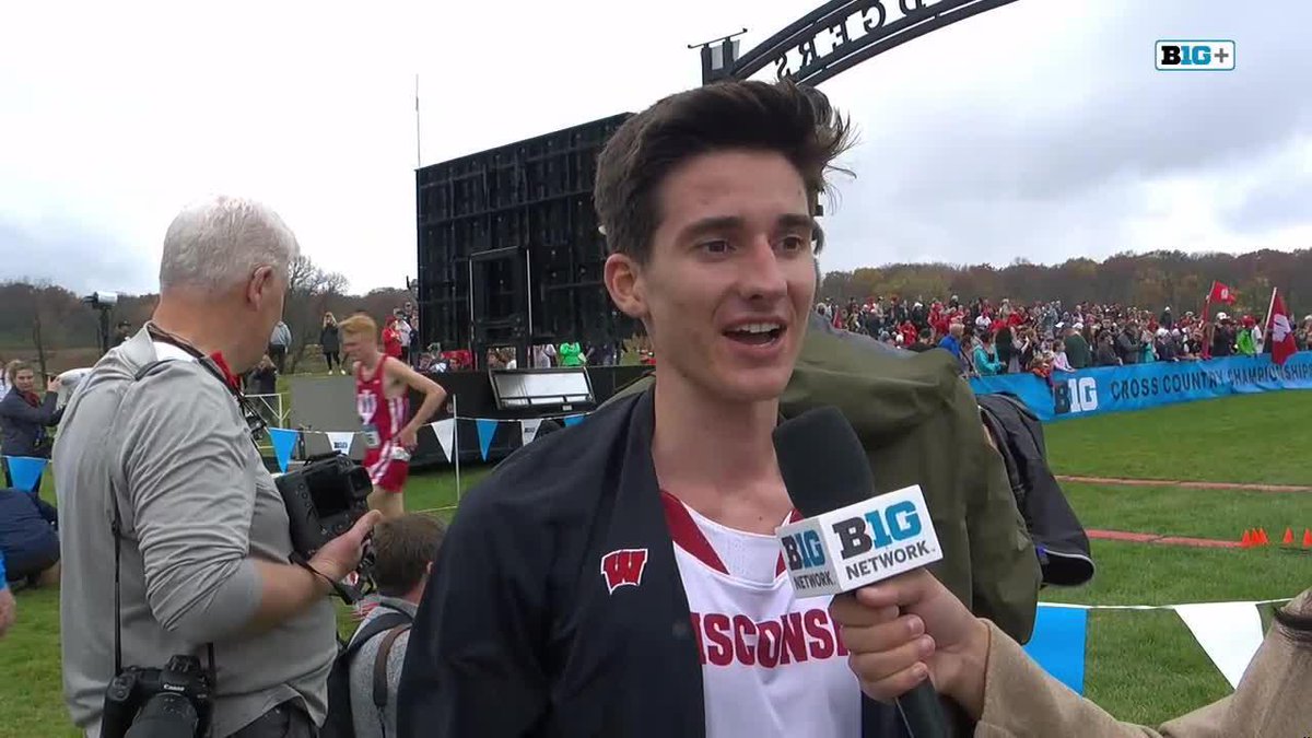 "This one is special, it was a lot of fun." Bob reflects on how he and Wisconsin Track & Field and Cross Country got it done today. 😤 💻: B1G+