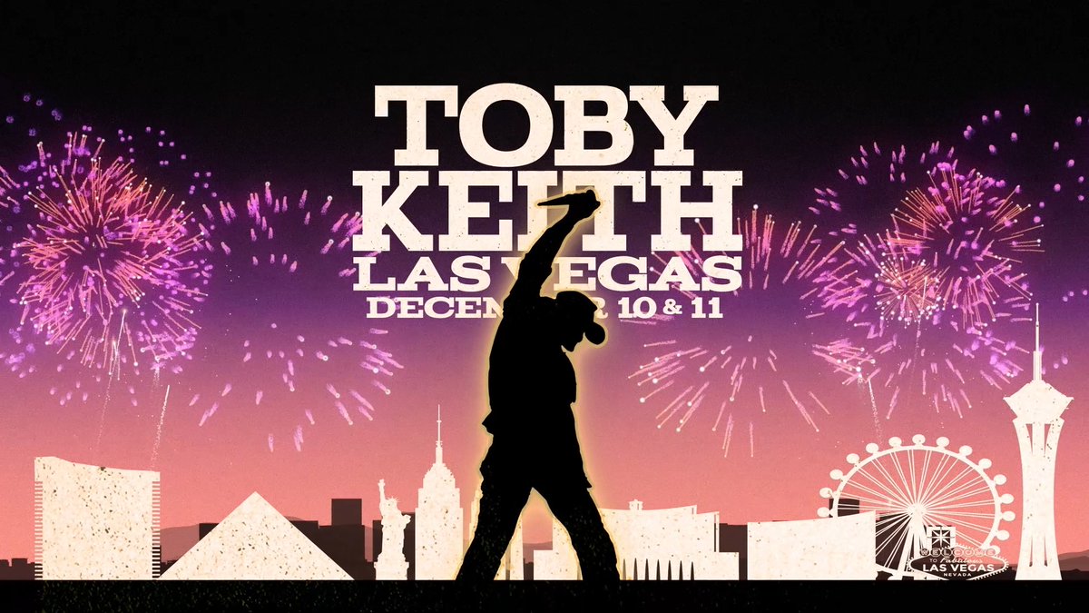 ON SALE NOW! Toby is back and you can catch him LIVE in LAS VEGAS for two nights only - December 10 & 11, 2023 at Dolby Live at Park MGM! Get your tickets now at