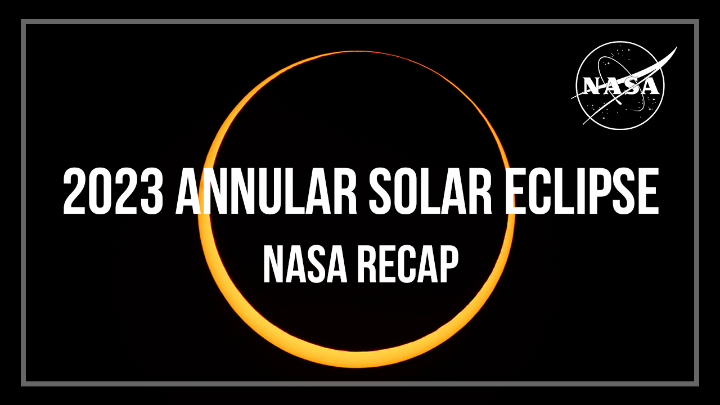 That’s a wrap! 🎬 On Oct. 14, millions joined us for NASA’s live broadcast of the annular eclipse. As expected, there was only one true star of the show ☀️ Relive the highlights with us as we kick off the Heliophysics Big Year!