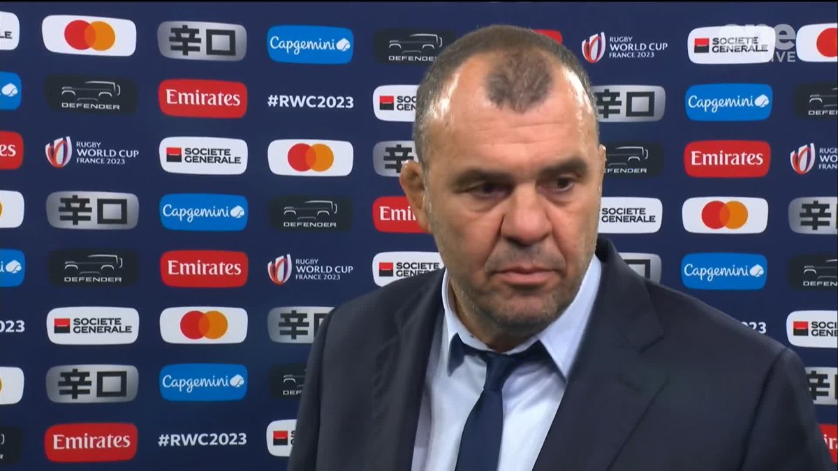Michael Cheika is not happy. #ARGvEng #RWC2023