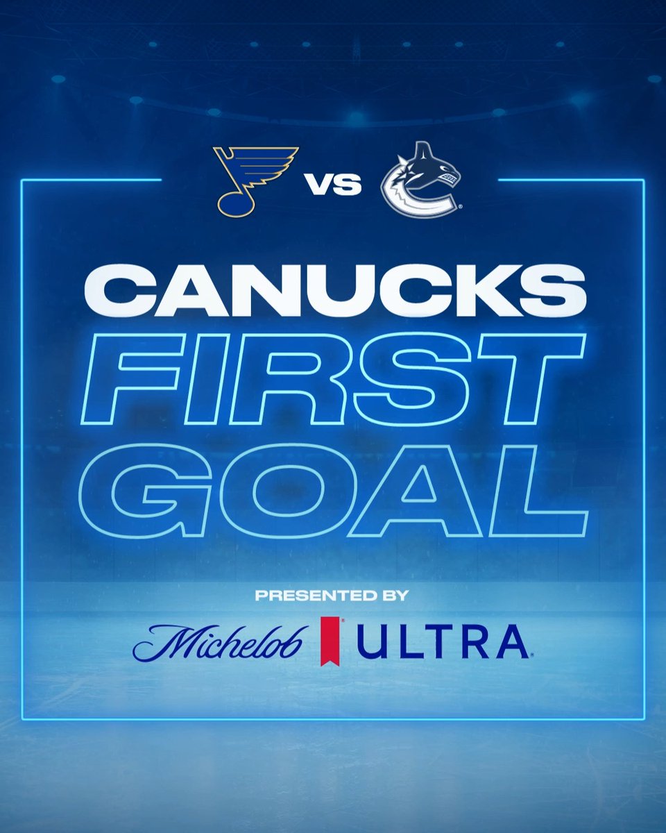 🚨 Guess which Canuck will score tonight’s first goal 🚨 Reply to us using #UltraFirstGoal for a chance to win a pair of tickets to a game! Must be 19+ to play. Michelob ULTRA Canada | #Canucks