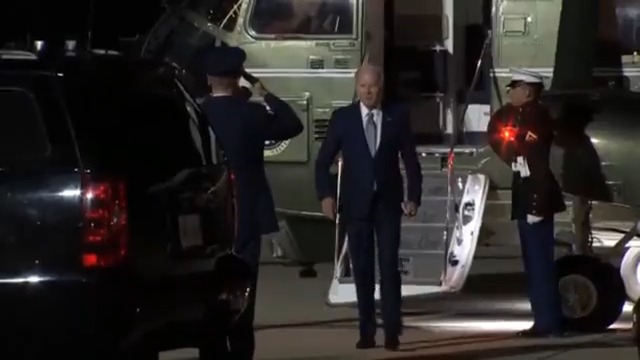JUST IN: After campaign event here in DC, President Biden is now off to Delaware, even as war rages, the world burns, and US forces come under attack. WATCH