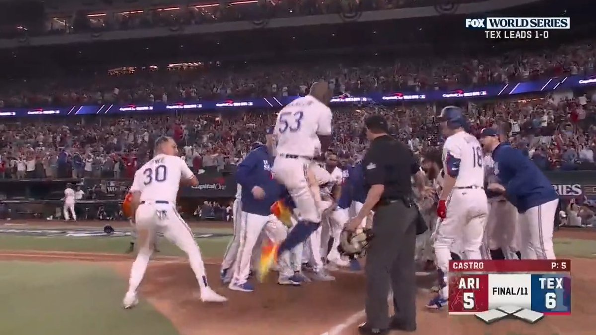 The #Postseason of Adolis García continues!!! #Walkoff