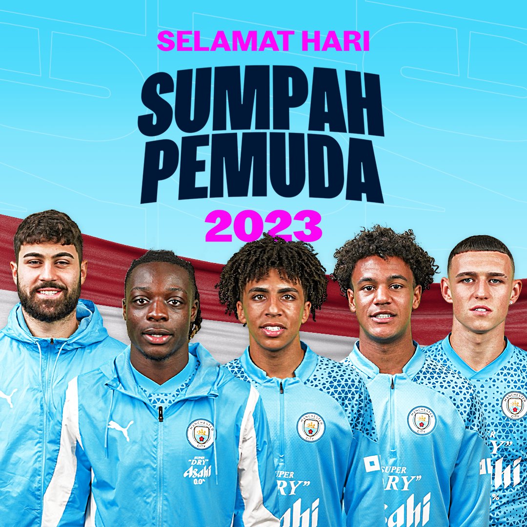 Ucapan selamat hari Sumpah Pemuda dari pemain Manchester City.. 🫡 🎥 Manchester City