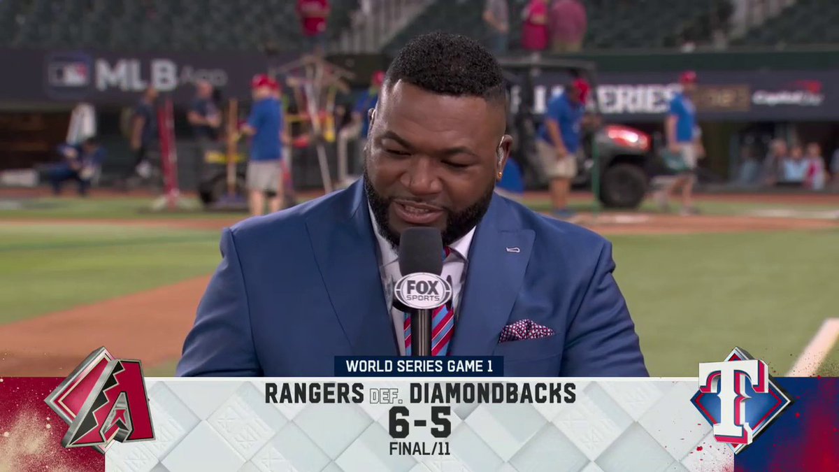 Big Papi on Corey Seager's home run: "I still don't get it. You pitch tough to Taveras and then you give a cookie to the cookie monster? C'mon man!" 🤣