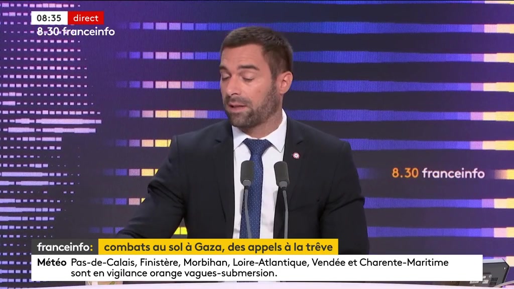 🇫🇷 FLASH I Le député #RN Julien #Odoul a réagi aux bombardements massifs sur #Gaza : « Le gouvernement israélien a laissé beaucoup de temps pour permettre à la population gazaouie de fuir (…) Comme dans toute guerre, il y a des dommages collatéraux ».