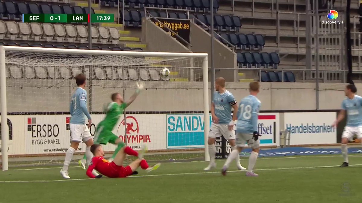 Landskrona BoIS tar ledningen mot Gefle IF efter att Robin Dzabic cyklar in 1-0! 🚲🤯 Se matchen på