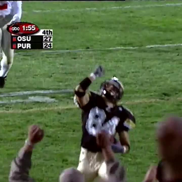 𝙃𝙤𝙡𝙮 𝙏𝙤𝙡𝙚𝙙𝙤! #OTD in 2000, Drew Brees found Seth Morales to send Purdue Football to a dramatic win over Ohio State. 🚂