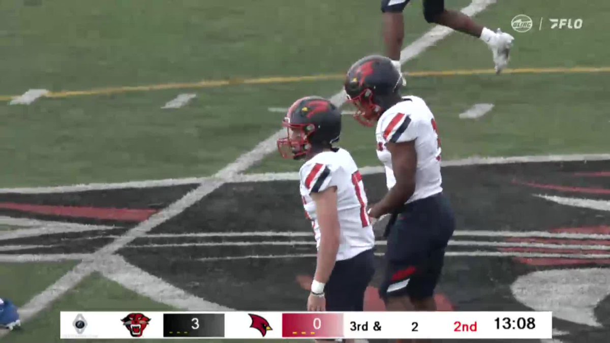Touchdown Saginaw Valley ‼️ Big run by Mason McKenzie to put the Cardinals up early. SVSU Football | GLIAC