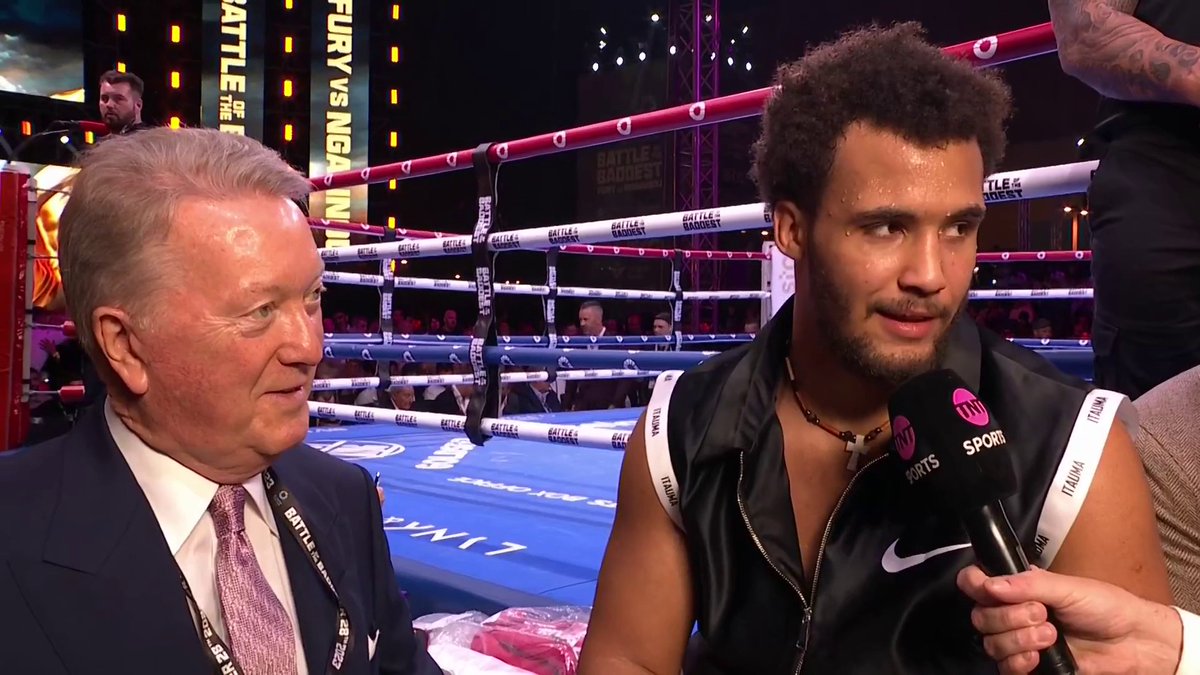 "It's only gonna get better! Get your popcorn!" 🍿 - Moses Itauma Frank Warren also weighs in with huge praise 👏 #BattleOfTheBaddest | #FuryNgannou | LIVE NOW on TNT Sports Box Office ▶️