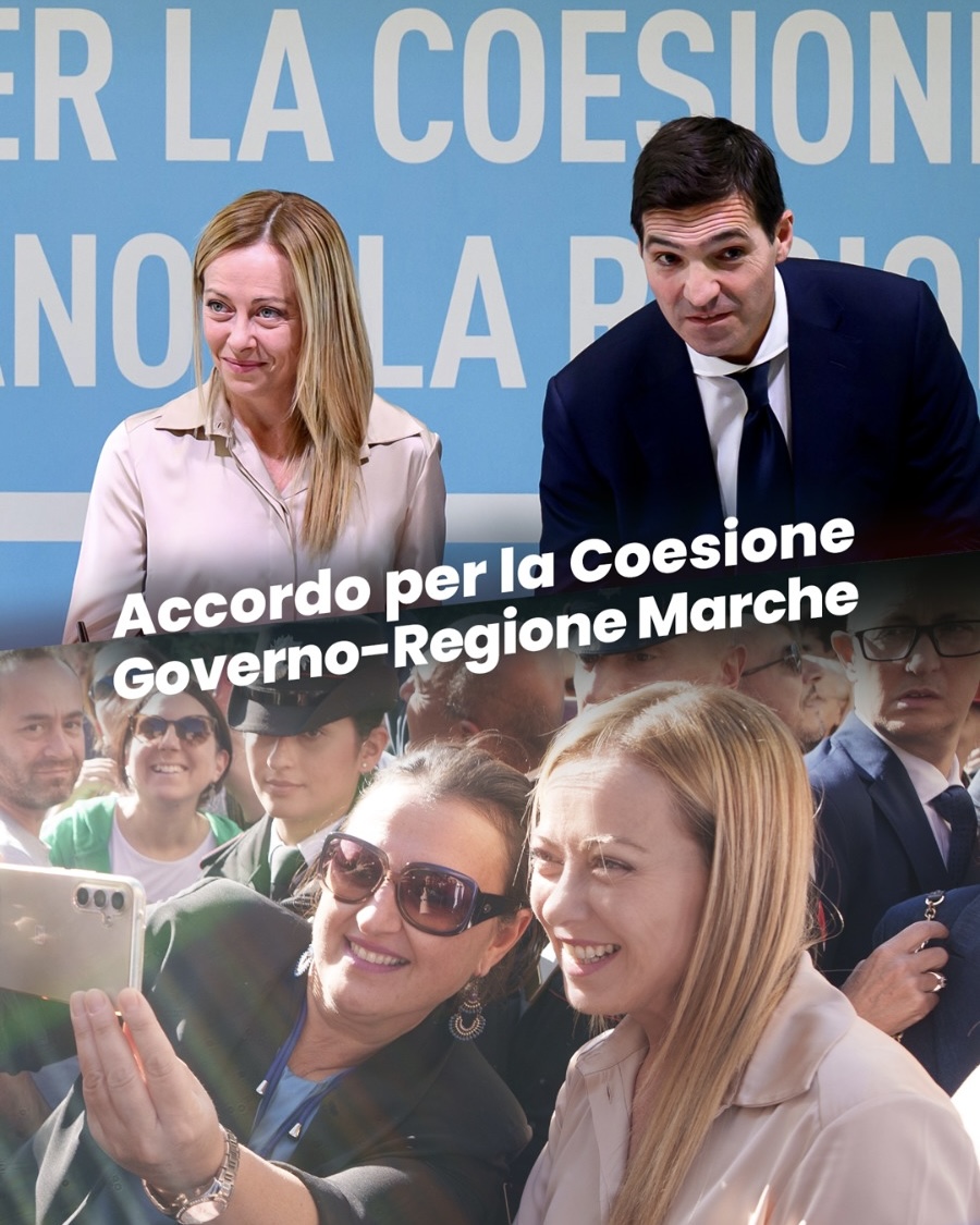 L’accordo che il Governo ha firmato oggi con la Regione Marche è il secondo in Italia dopo la Liguria e fa parte di un ampio lavoro di riforma per invertire la rotta sulle politiche di coesione. Oltre 500 milioni di euro destinati alle infrastrutture, alle politiche per il turismo, alla cultura, all’occupazione e alle imprese. L’Italia negli anni non si è distinta per queste risorse, noi abbiamo deciso di intervenire in modo strutturale e con fatti concreti.