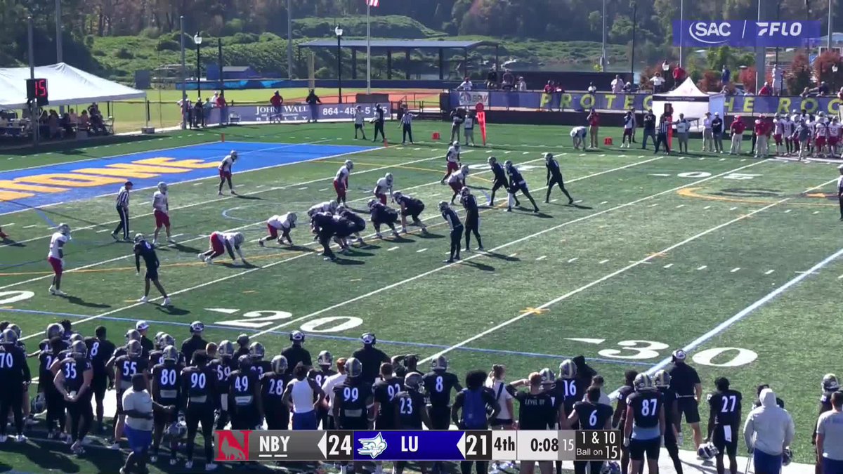 OH MY J4💫 😱 The Saints find the end zone with :01 left in the game to secure the 28-24 win over Newberry. Limestone Football | South Atlantic Conference