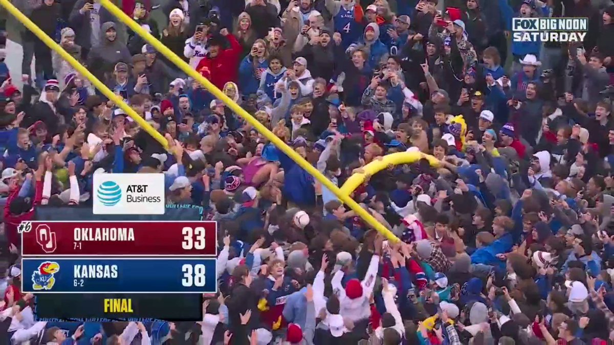 DOWN GO THE GOAL POSTS