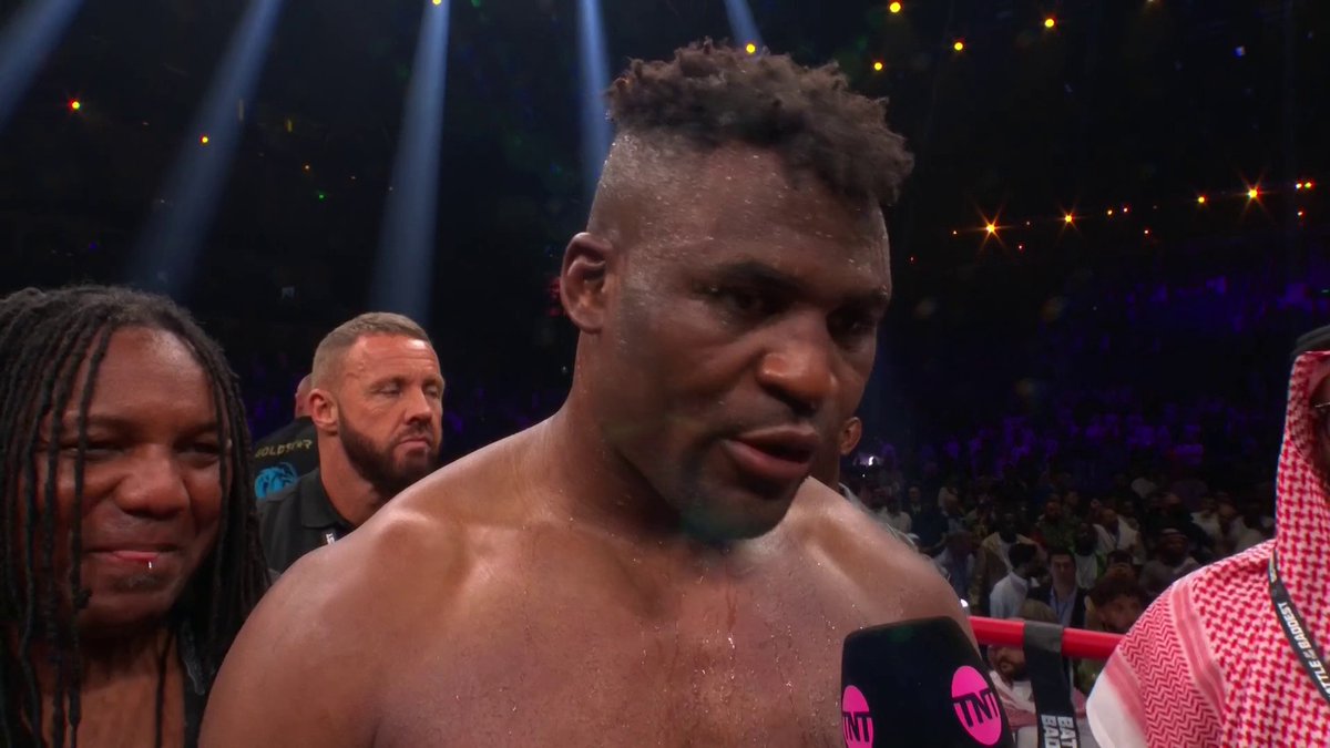 "Tonight was a feel of the water and I know the temperature of the water." Francis Ngannou is not done with boxing! 🥊 #BattleOfTheBaddest | #FuryNgannou