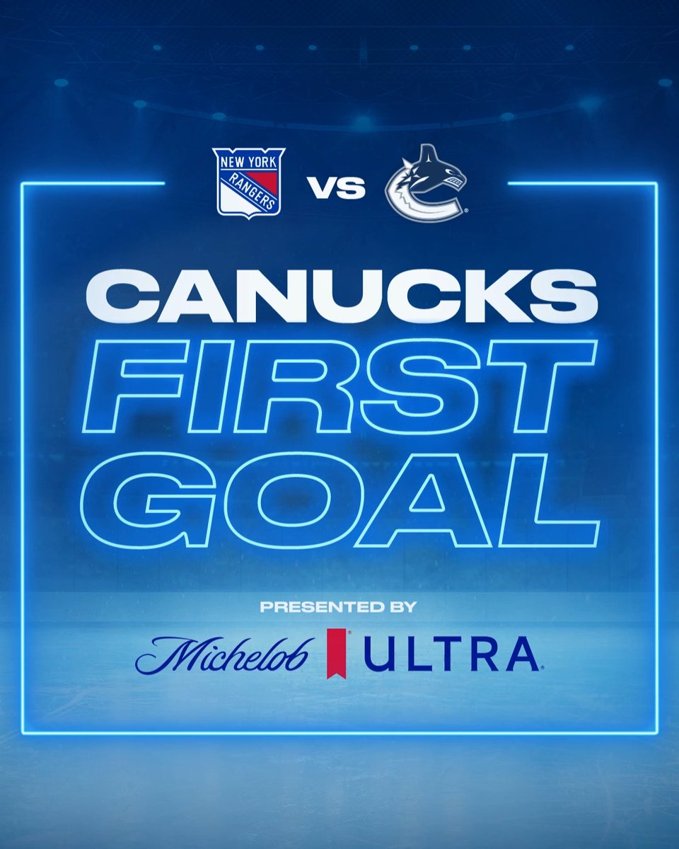 Who's scoring for us first tonight? 🚨 Reply to us using #UltraFirstGoal for a chance to win a pair of tickets to a game! Must be 19+ to play. Michelob ULTRA Canada | #Canucks
