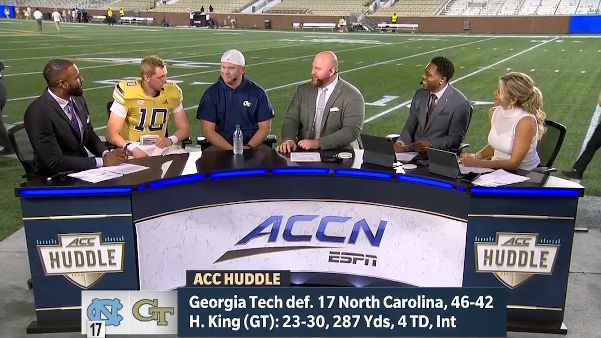 "It was Tech like" Haynes King after Georgia Tech Football's win against North Carolina 😎