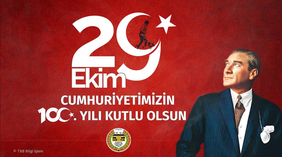 Cumhuriyetimizin 100. Yılı Kutlu Olsun! 🇹🇷 #Cumhuriyetimiz ilelebet payidar kalacak, 29 Ekim'ler sonsuza kadar kutlanacaktır.