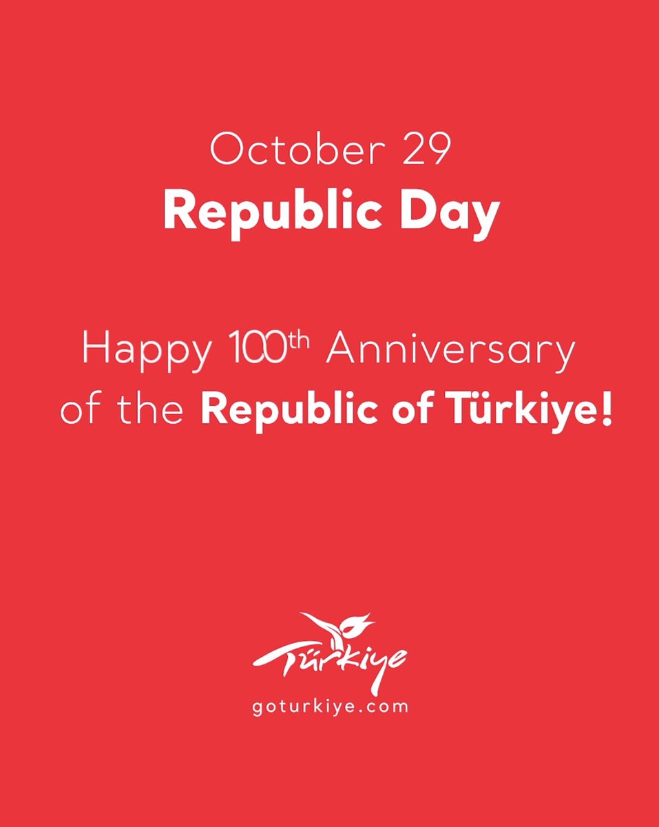 Happy October 29 Republic Day! 🇹🇷 #GoTürkiye #TurkishRepublicDay