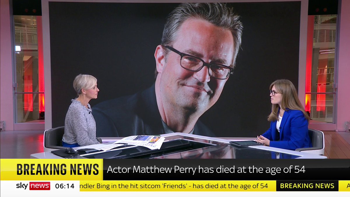 "The world will miss you Matthew Perry" Tributes have been paid to the Friends star who has died at the age of 54 Read more: 📺 Sky 501, Virgin 602, Freeview 233 and YouTube