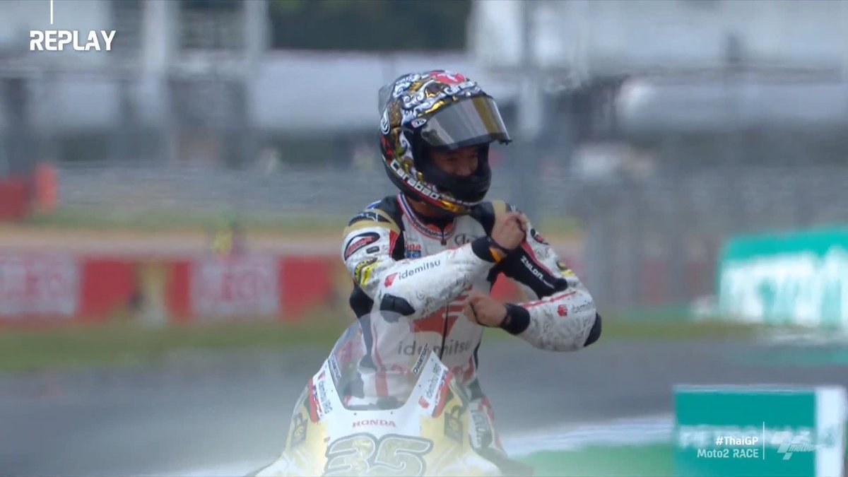 Unmatched energy! 😂🙌 A shout-out too to Ai Ogura who came from 19th to 5th! 🚀 #ThaiGP 🇹🇭