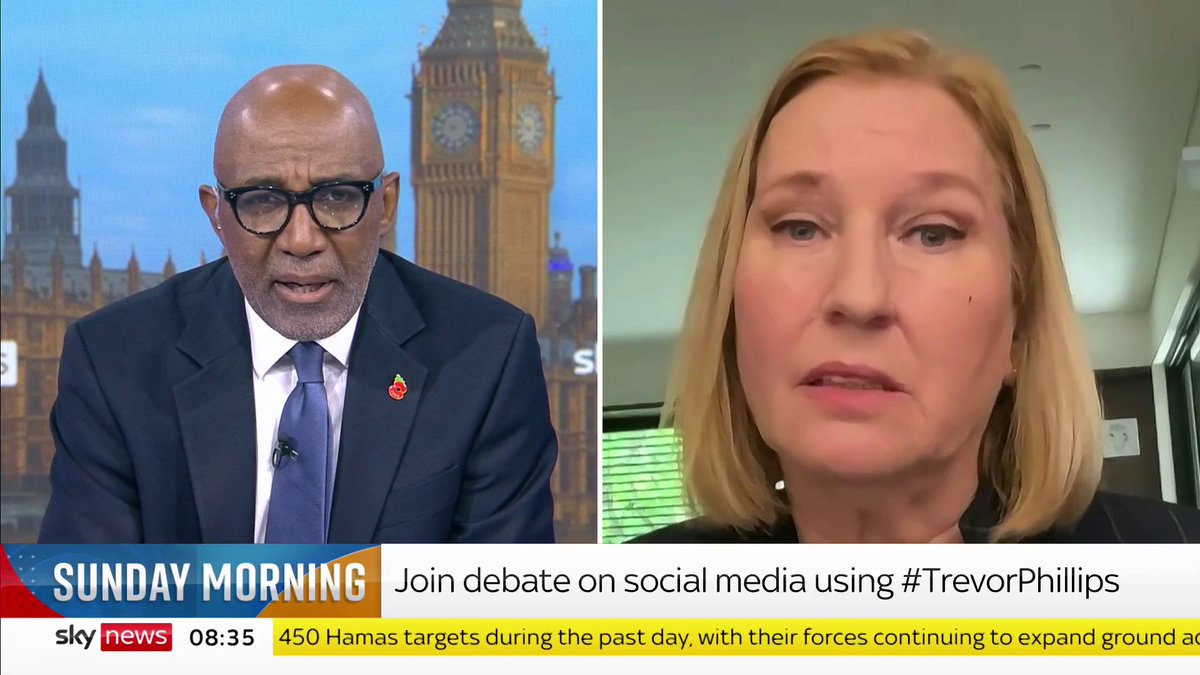 'Since 2005 there has not been one Israeli soldier in the Gaza strip but Hamas is continuing to attack Israel... Israel cannot take it anymore' Former Israeli foreign minister Tzipi Livni discusses the situation in the Middle East #TrevorPhillips