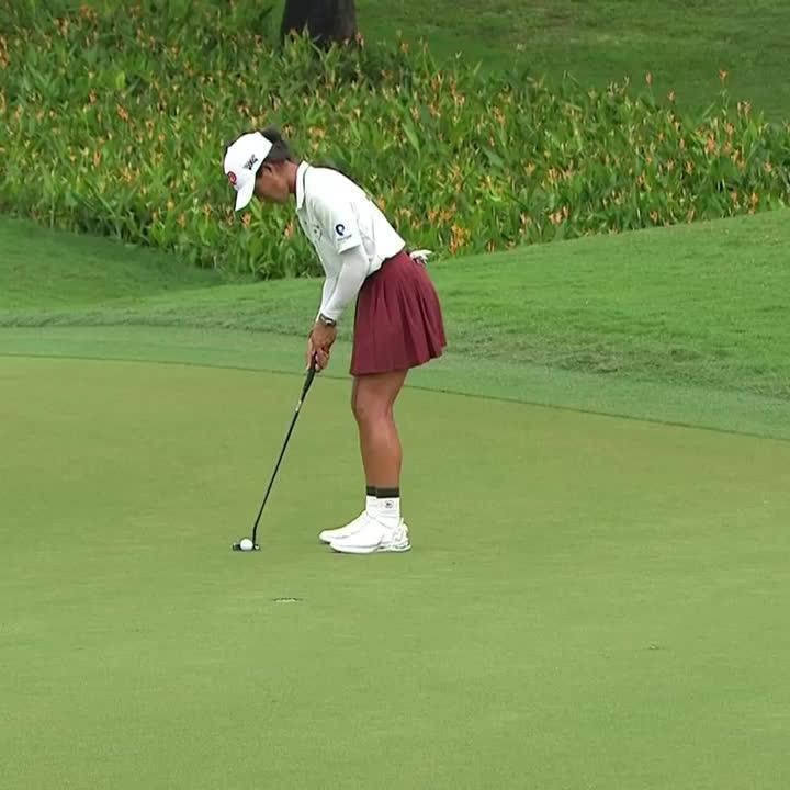 IT WAS WORTH THE WAIT! Céline Boutier's winning putt in the ninth playoff hole! 🏆