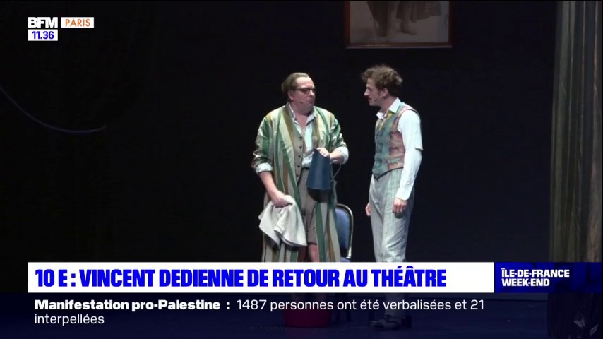 "C'était énorme" Le comédien Vincent Dedienne est à l'affiche d'une adaptation d''Un chapeau de paille d'Italie" au théâtre de la Porte Saint-Martin, sur une mise en scène musicale confiée au groupe Feu! Chatterton
