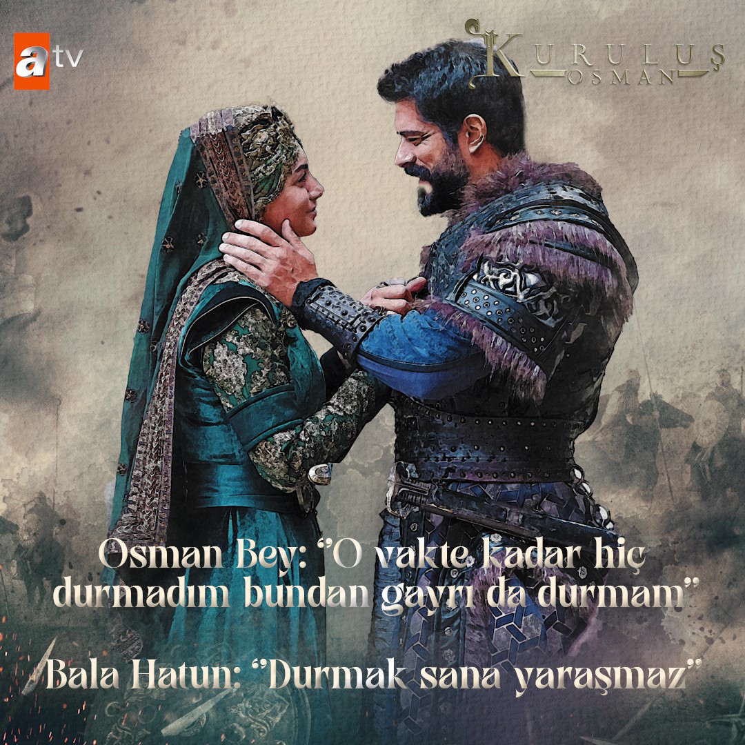 "Durmak sana yaraşmaz" Kuruluş Osman merakla beklenen yeni bölümüyle Çarsamba 20.00'de atv'de! #KuruluşOsman atv